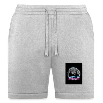 Moonlit Angler Circle Design - Bella + Canvas Unisex Short - heather gray - Front