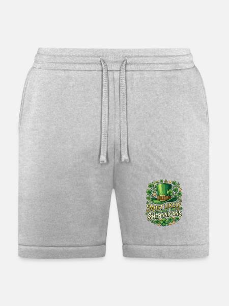 Leprechaun Hat Shenanigans - Bella + Canvas Unisex Short - heather gray