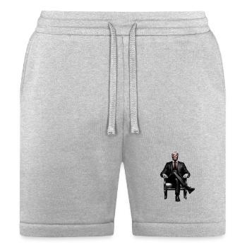 Enigmatic Suit Portrait - Bella + Canvas Unisex Short - heather gray - Front