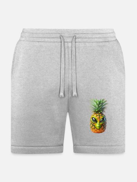 Alien Pineapple - Bella + Canvas Unisex Short - heather gray