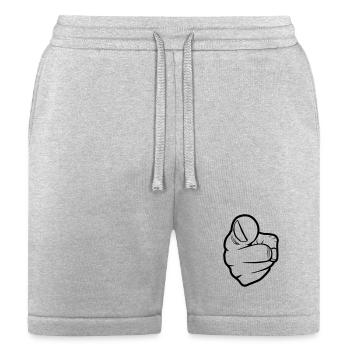 Index Finger, pointing - Bella + Canvas Unisex Short - heather gray - Front