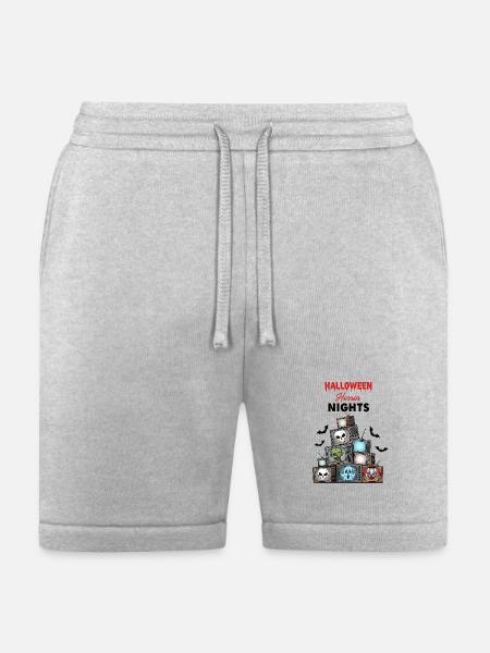 Stacked TV Monsters Halloween - Bella + Canvas Unisex Short - heather gray