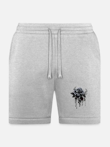 Midnight Rose Ink - Bella + Canvas Unisex Short - heather gray