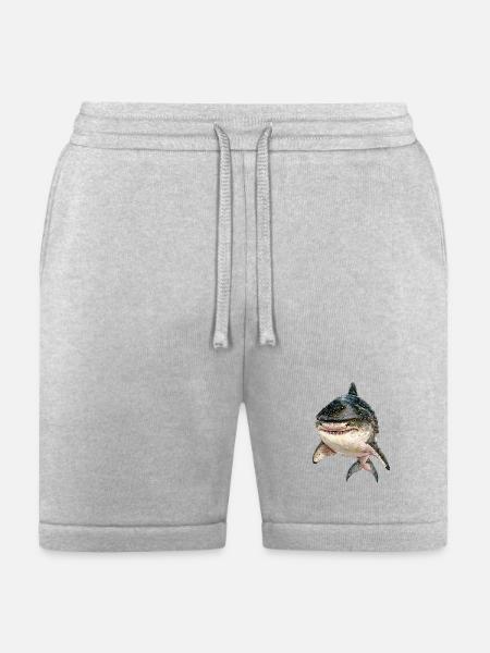 Tiger Shark - Bella + Canvas Unisex Short - heather gray