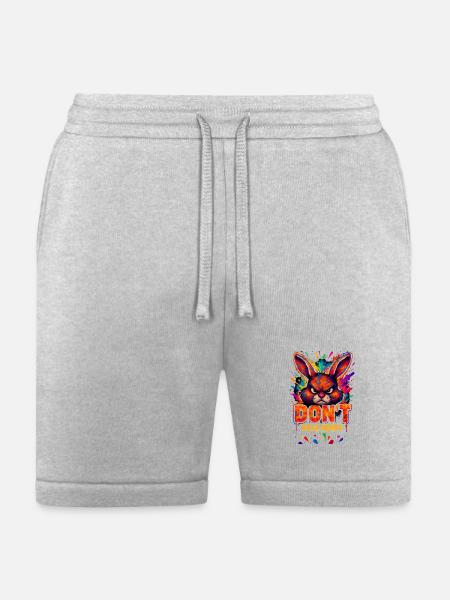 Rage_Bunny - Bella + Canvas Unisex Short - heather gray