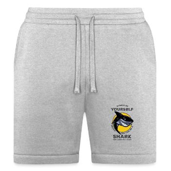 Shark Attitude Be Yourself - Bella + Canvas Unisex Short - heather gray - Front