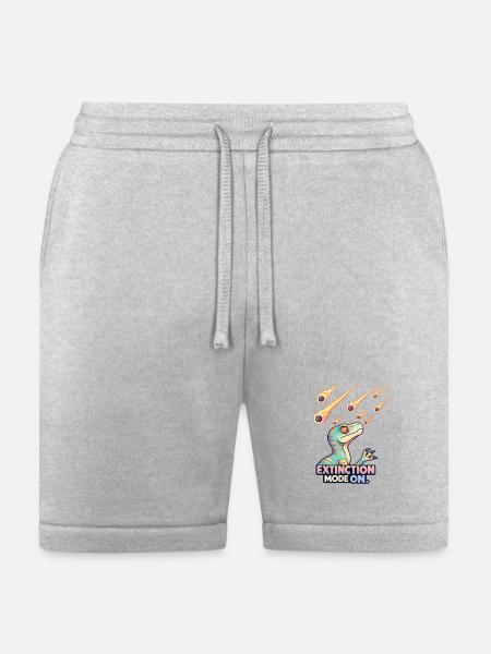 Extinction Meteor Dino - Bella + Canvas Unisex Short - heather gray