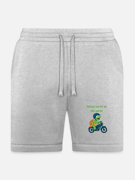 Turtle driver motorcycle - Bella + Canvas Unisex Short - heather gray
