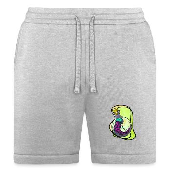 Neon Brain Bottle - Bella + Canvas Unisex Short - heather gray - Front