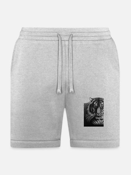 Tiger - Bella + Canvas Unisex Short - heather gray