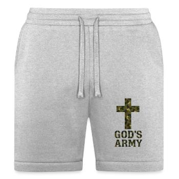 Gold's Army - Camo - Bella + Canvas Unisex Short - heather gray - Front