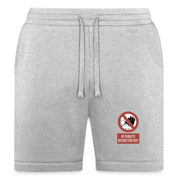 No Fursuits Beyond This Point - Bella + Canvas Unisex Short - heather gray - Front