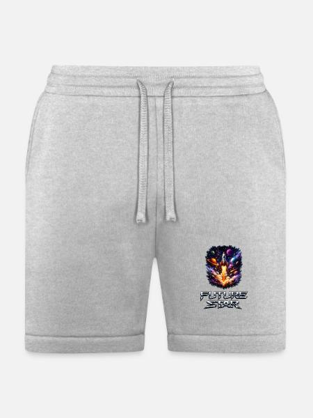Future Star Rocket Burst - Bella + Canvas Unisex Short - heather gray