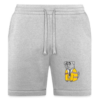 Business Bee in Suit - Bella + Canvas Unisex Short - heather gray - Front