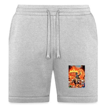 Fire Circus Skeleton Rider - Bella + Canvas Unisex Short - heather gray - Front