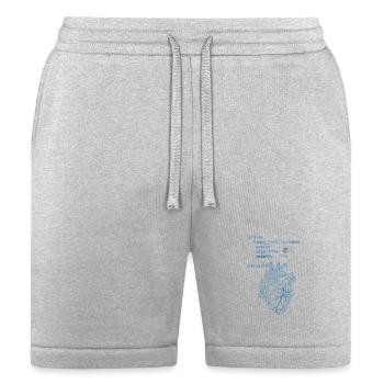 CodeHeart Anatomy Illustration - Bella + Canvas Unisex Short - heather gray - Front