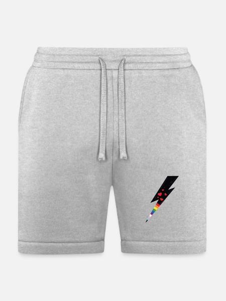 Pride Lightning - Bella + Canvas Unisex Short - heather gray