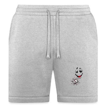 Bold LOL Firework Smile - Bella + Canvas Unisex Short - heather gray - Front