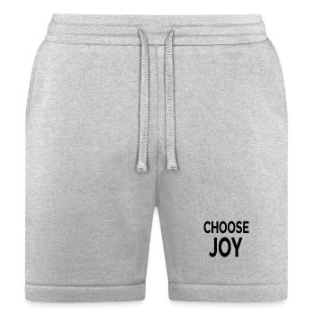 Choose Joy Typography - Bella + Canvas Unisex Short - heather gray - Front