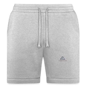 FHA Crown Monogram Logo Tee - Bella + Canvas Unisex Short - heather gray - Front