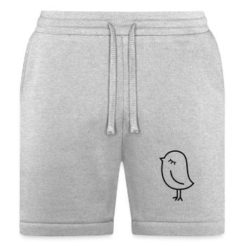 Cute Sparrow Chick – Tweeting Birdie - Bella + Canvas Unisex Short - heather gray - Front