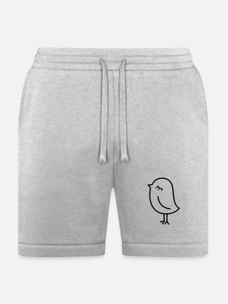 Cute Sparrow Chick – Tweeting Birdie - Bella + Canvas Unisex Short - heather gray