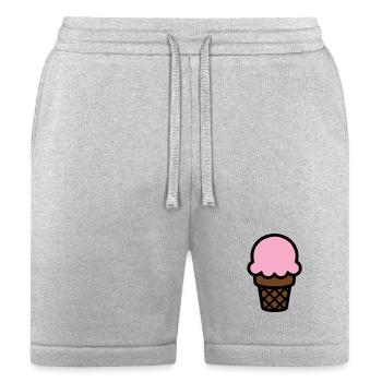 Ice Cream Cone Icon - Bella + Canvas Unisex Short - heather gray - Front