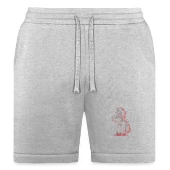 Crimson Blaze Stallion - Bella + Canvas Unisex Short - heather gray - Front