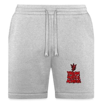 Dream Hustle Achieve Graffiti - Bella + Canvas Unisex Short - heather gray - Front