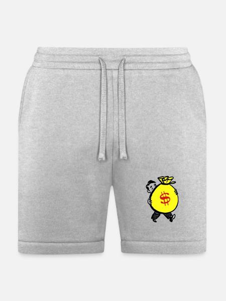 Money Bag - Bella + Canvas Unisex Short - heather gray