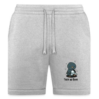 Trick or Beak - Bird Halloween - Bella + Canvas Unisex Short - heather gray - Front