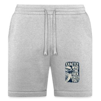 Exactly who the fuck asked you vintage bird - Bella + Canvas Unisex Short - heather gray - Front