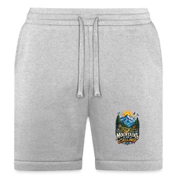Mountains Are Calling Adventure Tee - Bella + Canvas Unisex Short - heather gray - Front