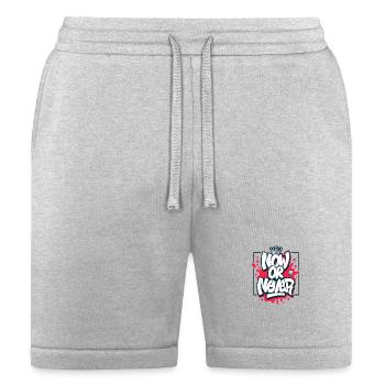 Now or Never - Bella + Canvas Unisex Short - heather gray - Front