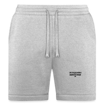 Construction Worker Engineer's Brain - Bella + Canvas Unisex Short - heather gray - Front