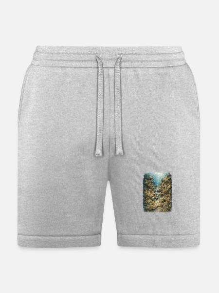Hidden Ocean Animals - Bella + Canvas Unisex Short - heather gray