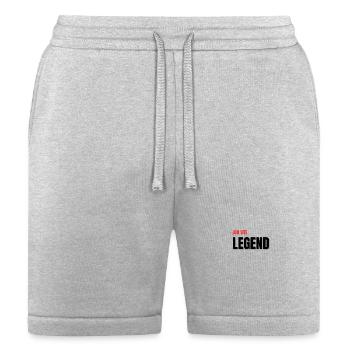 Job Site Legend Shirt – Funny Construction Worker  - Bella + Canvas Unisex Short - heather gray - Front