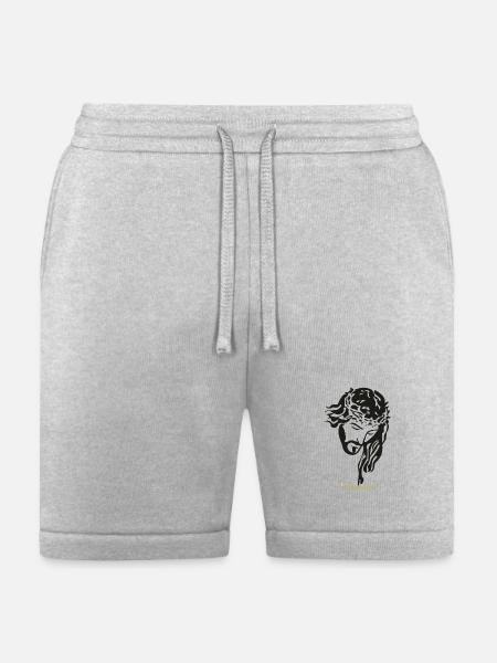 JESUS - Bella + Canvas Unisex Short - heather gray