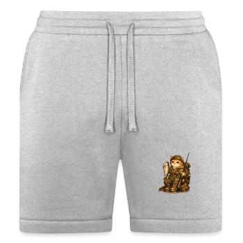 Camo Cat Angler Adventure - Bella + Canvas Unisex Short - heather gray - Front
