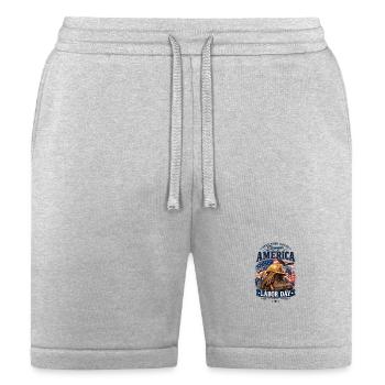 Labor Day 2026 – Hard Work Builds America - Bella + Canvas Unisex Short - heather gray - Front