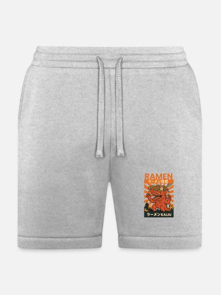 Ramen Kaiju Inferno - Bella + Canvas Unisex Short - heather gray