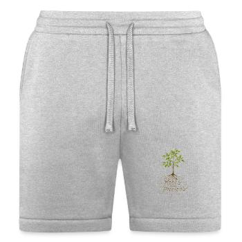"Roots Are Precious" Tree Design - Bella + Canvas Unisex Short - heather gray - Front