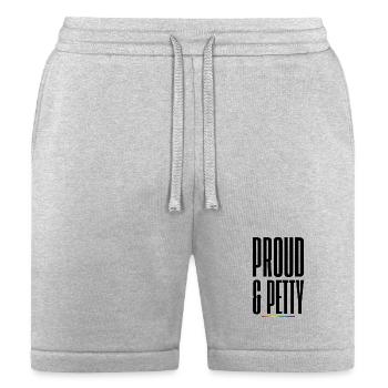 Proud & Petty LGBTQ Pride Shirt – Funny Queer Prid - Bella + Canvas Unisex Short - heather gray - Front