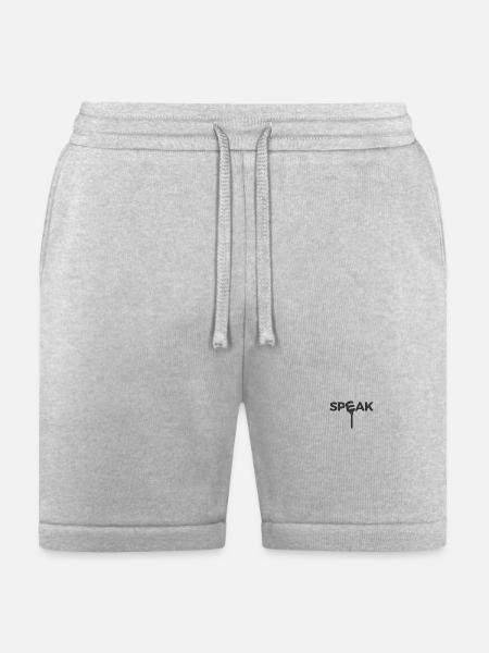 speak - Bella + Canvas Unisex Short - heather gray