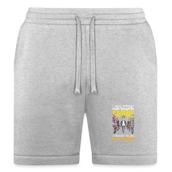 Romantic Walks Through Casino To Slot Machine - Bella + Canvas Unisex Short - heather gray - Front