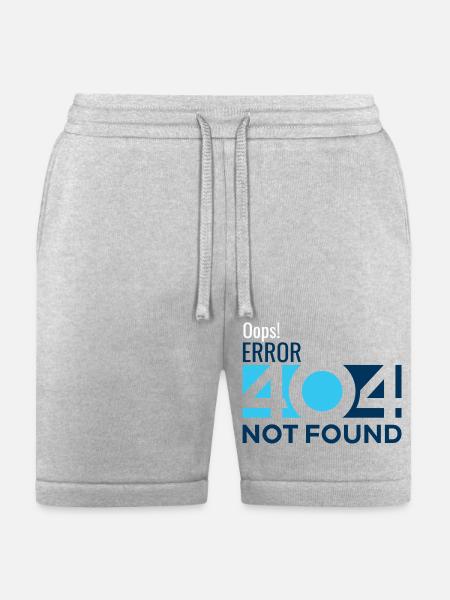 Oops! Error 404 - Bella + Canvas Unisex Short - heather gray