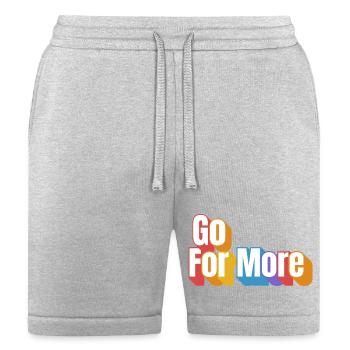 Go For More Bold Color - Bella + Canvas Unisex Short - heather gray - Front