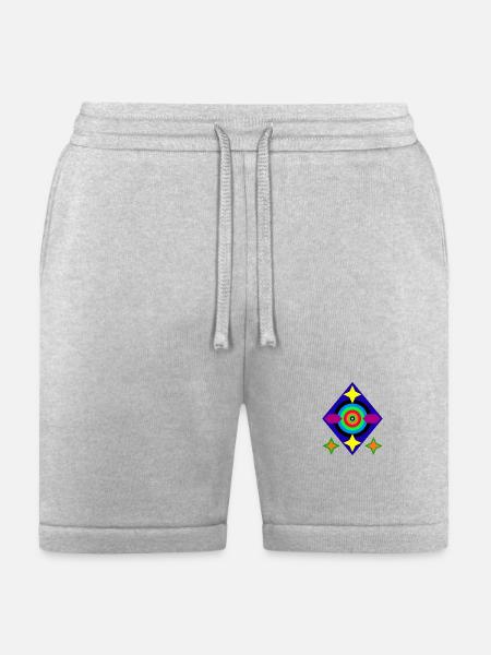 Diamond Stars - Bella + Canvas Unisex Short - heather gray