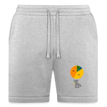 Funny Hunting Pie Chart Sarcastic Hunter Gift - Bella + Canvas Unisex Short - heather gray - Front