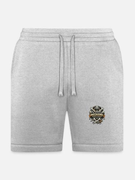 Mechanic Gear Emblem - Bella + Canvas Unisex Short - heather gray